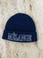 NAVY MÈLANGE BEANIE