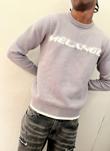 WEATHER GREY MÈLANGE CREW NECK